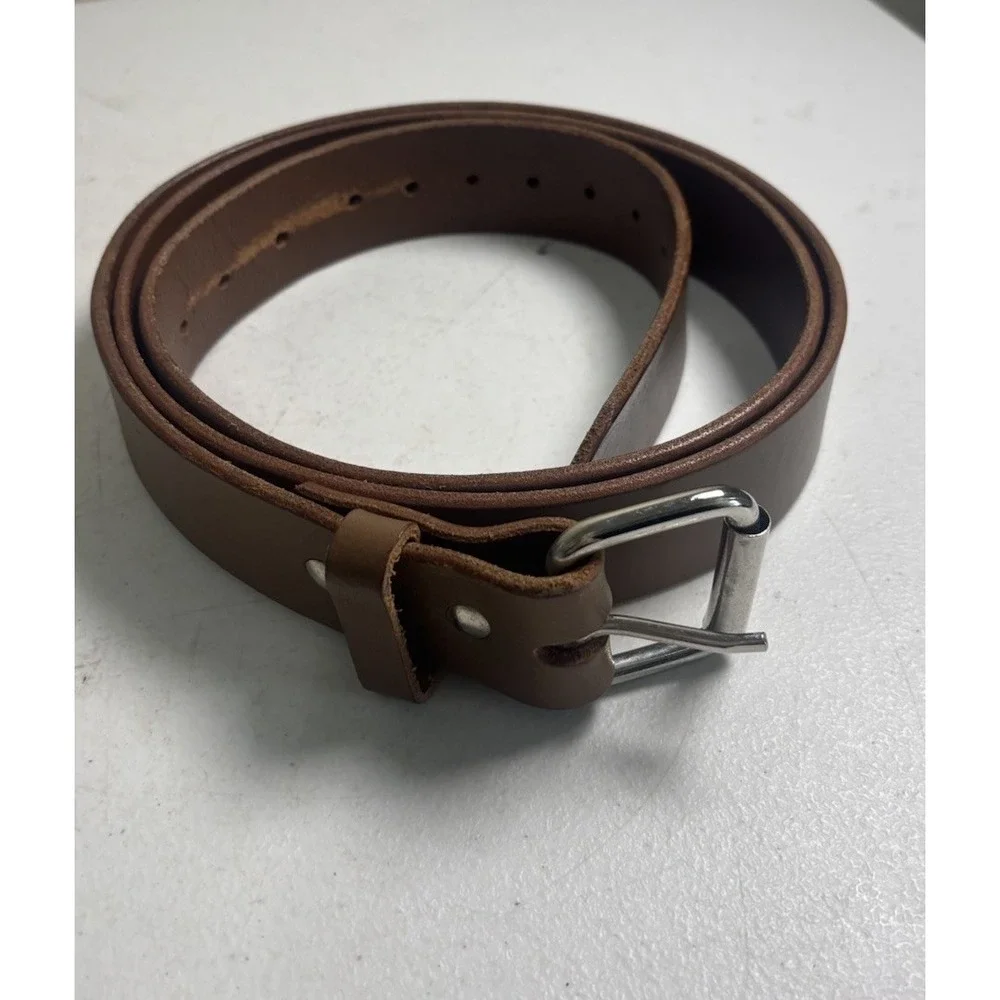 Midway USA Leather Belt Brown Size 50 Dress Casual Classic